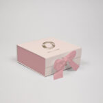 rigid boxes with ribbon closure