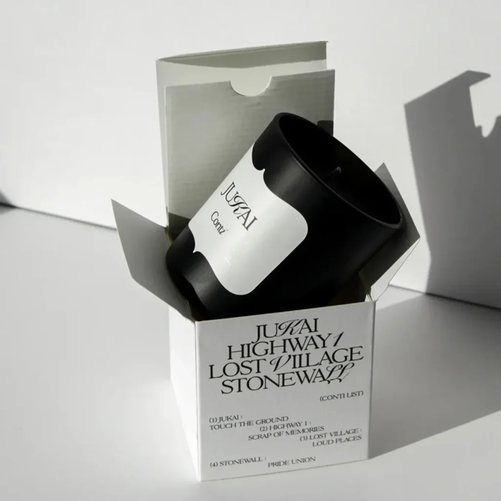 Custom kraft paper candle packaging boxes