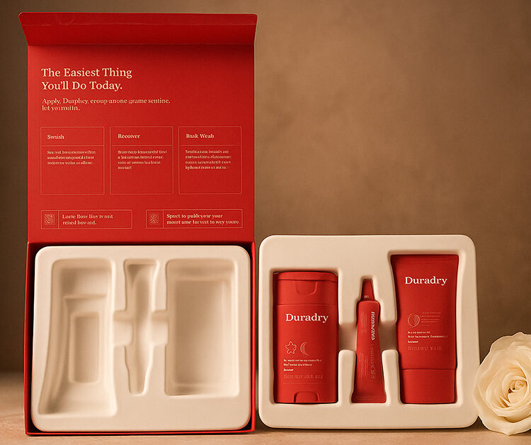 Custom Eco-Friendly molded pulp inserts Cosmetic Packaging Boxes
